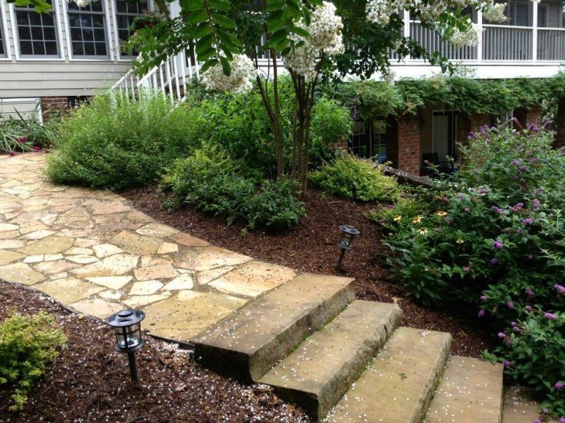 Stone walkway and steps
