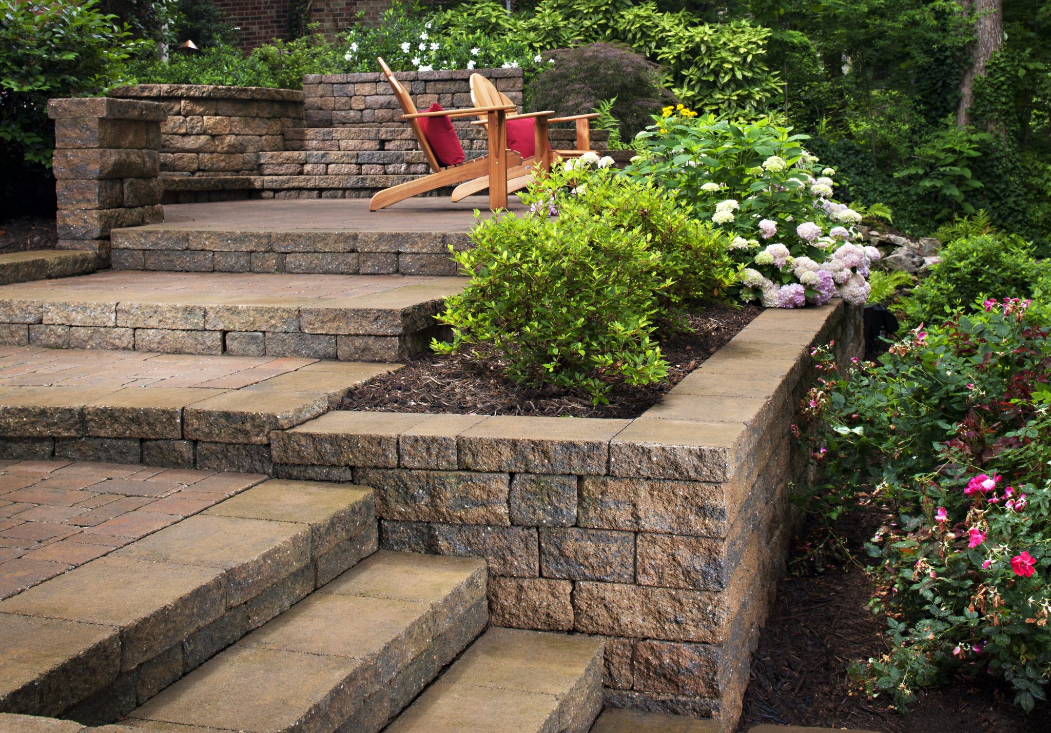 Landscaping on on sale a slope